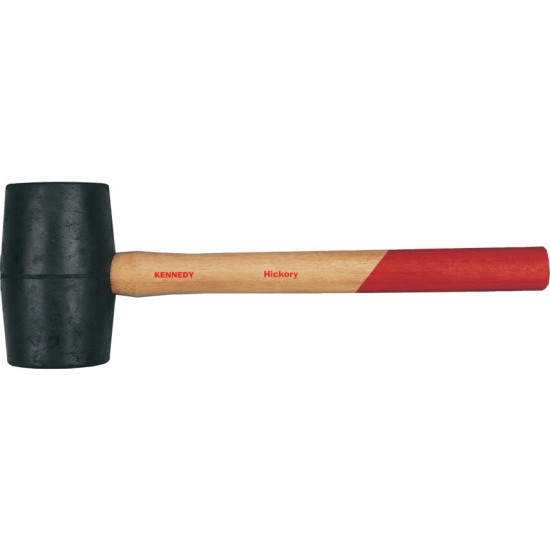 Kennedy.Wood Shaft 8oz Rubber Mallet, 42mm