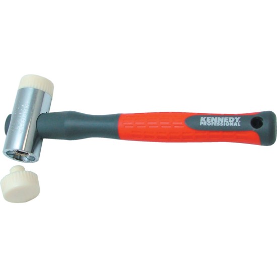 44mm,Kennedy-Pro.Polypropylene Shaft 28oz Hard Faced Hammer