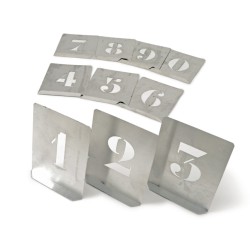 50mm (SET OF 10) STEEL STENCIL FIGURES,10-Piece Numbered Sets 0 - 9 Stencils  50mm (SET OF 10) STEEL STENCIL FIGURES,10-Piece Numbered Sets 0 - 9 Stencils