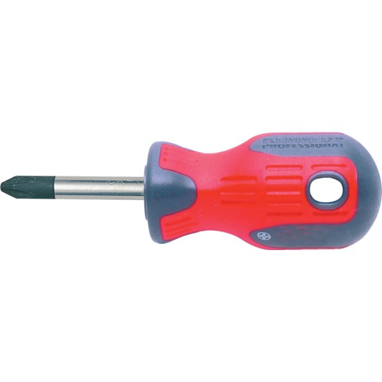 Kennedy-Pro.Pro-Torq Stubby Phillips Screwdriver, No.2 Phillips Tip, 38mm Blade
