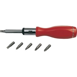 Kennedy.1/4" HEX BIT RATCHET DRIVER SET C/W 6 BITS Kennedy.1/4" HEX BIT RATCHET DRIVER SET C/W 6 BITS