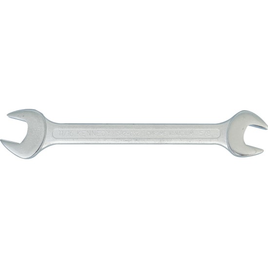 Kennedy.Imperial Open Ended Spanner, Double End, Drop Forged Carbon Steel, 1 13/16in. x 2in.