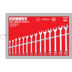 Kennedy.6-19mm OFFSET CV COMBINATION SPANNER SET 14PC Kennedy.6-19mm OFFSET CV COMBINATION SPANNER SET 14PC