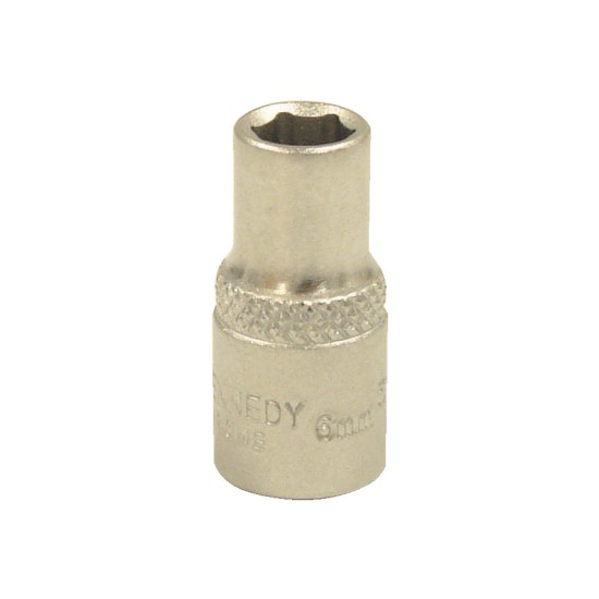 Kennedy-Pro.8mm SINGLE HEX SOCKET 1/4" SQ DR