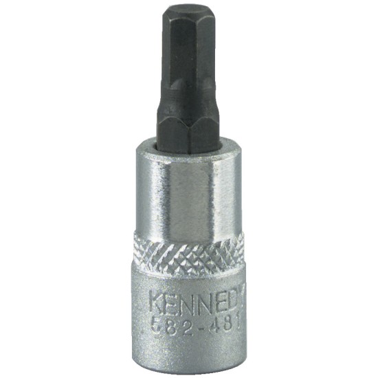 Kennedy-Pro.4mm HEX SOCKET BIT 1/4" SQ DR X 37MM Overall Length