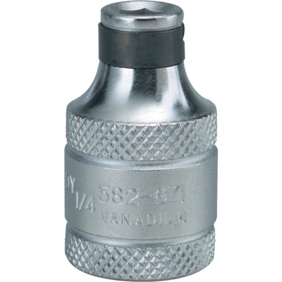 Kennedy-Pro.1/2" SQ DR x 1/4" HEX SOCKET ADAPTOR X35mm Length