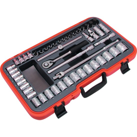 Kennedy-Pro.METRIC SOCKET SET 50PC 1/2" SQ DR