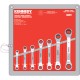 Kennedy.7PC 6-22mm OFFSET RATCHET RING SPANNER SET