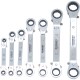 Kennedy.7PC 6-22mm OFFSET RATCHET RING SPANNER SET