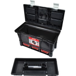 Kennedy.SEMI-PROFI STUFF TOOLBOX WITH 3 ERGO BOXES , ,H325mmX L525mm X W256mm Kennedy.SEMI-PROFI STUFF TOOLBOX WITH 3 ERGO BOXES , ,H325mmX L525mm X W256mm
