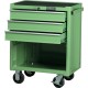 Kennedy-Pro.GREEN 3-DRAWER PROFESSIONAL ROLLER CABINET