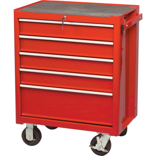 Kennedy-Pro.RED 5-DRAWER PROFESSIONAL ROLLER CABINET