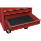 Kennedy-Pro.RED 5-DRAWER PROFESSIONAL ROLLER CABINET