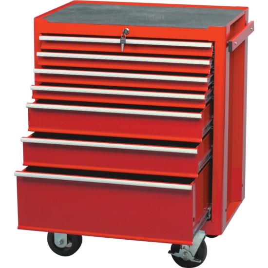 Kennedy-Pro.RED 7-DRAWER PROFESSIONAL ROLLER CABINET, 690mmX 440mm X 890mm