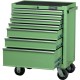 Kennedy-Pro.GREEN 7-DRAWER PROFESSIONAL ROLLER CABINET