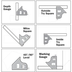 Kennedy.6" DIECAST COMBINATION SQUARE & RULE Kennedy.6" DIECAST COMBINATION SQUARE & RULE