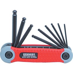Kennedy.5/64"-1/4" PRO-TORQ HEX BALL WRENCH SET ON CLIP(9) Kennedy.5/64"-1/4" PRO-TORQ HEX BALL WRENCH SET ON CLIP(9)