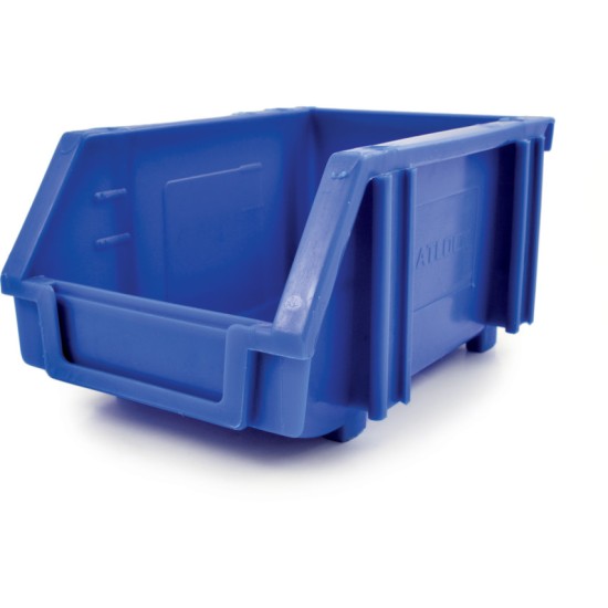 Matlock.MTL1 PLASTIC STORAGE BIN BLUE,163mm X 80mm X 104mm