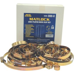 ASSORTED ZINC PLATED HOSECLIPS (PK-50) ASSORTED ZINC PLATED HOSECLIPS (PK-50)