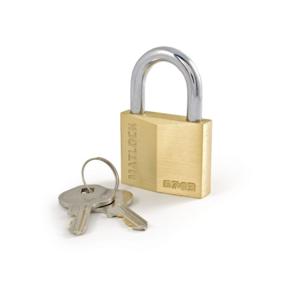 Matlock.Brass Key Padlock - 40mm