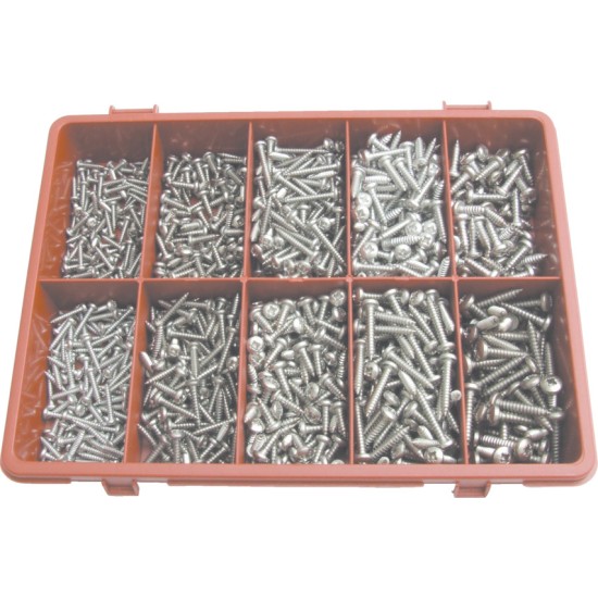 Qualfast.POZI PAN SELF TAPPING SCREW KIT A2 AVG-900PC