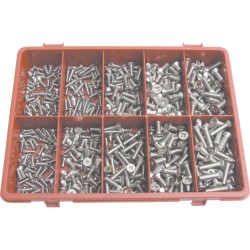 Qualfast.METRIC POZI C/SUNK M/C SCREW KIT A2 AVG-500PC