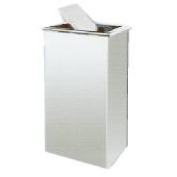 380(W) X 230(D) X 750(H) Stainless Steel Rectangular Flip Top Bin