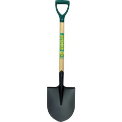 Round Mouth Shovel, Carbon Steel, D-Grip, 980mm Overall Length