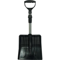 Rutland Contrators Tools.W310x345x700mm-840mm SNOW SHOVEL - ALUM TELESCOPIC HANDLE