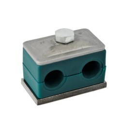 Twin Series Hydraulic Hose,Pipe Clamp, 1" X 1" , 25pcs/box