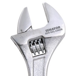 Senator.8"/200mm CHROMED DROP FORGED ADJUSTABLE SPANNER Senator.8"/200mm CHROMED DROP FORGED ADJUSTABLE SPANNER