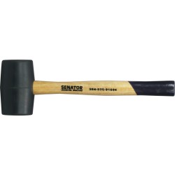 Senator.Wood Shaft 16oz Rubber Mallet , 55mm X 300mm Senator.Wood Shaft 16oz Rubber Mallet , 55mm X 300mm