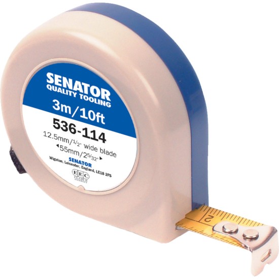 Senator.3M/10' PUSH-PULL STEEL TAPE RULE