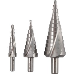 Sherwood.4-30mm SHEET METAL STEP DRILLS HSS (SET-3) Sherwood.4-30mm SHEET METAL STEP DRILLS HSS (SET-3)