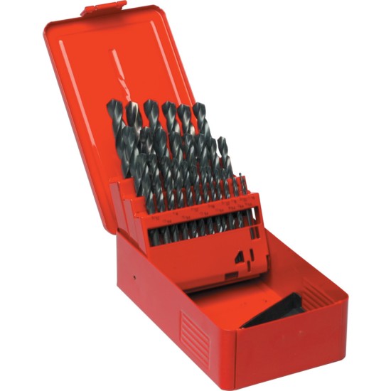 EVACUT DRILL BIT SET ,, 1/16" -1/2" X 1/64"  , 29pcs , HSS Drill Bit 