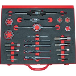 1/16"-3/4" BSPF Sherwood.BSP(F) 22-PCE HSS THREADING SET IN CASE