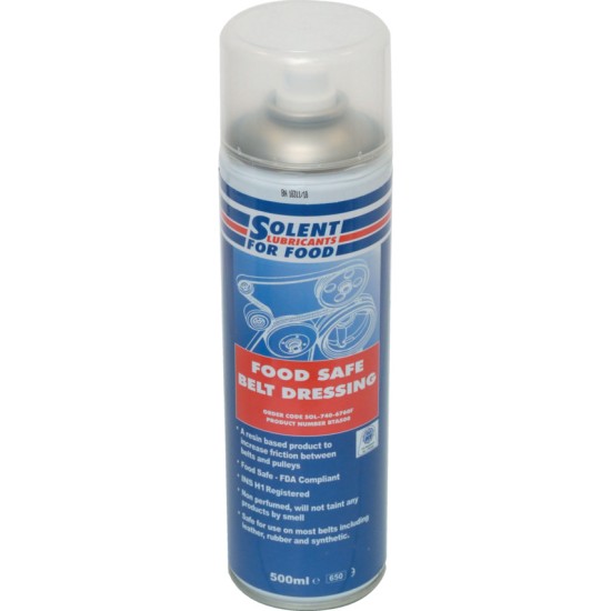 Solent Lubricants For Food.Belt Dressing Lubricant 500ml