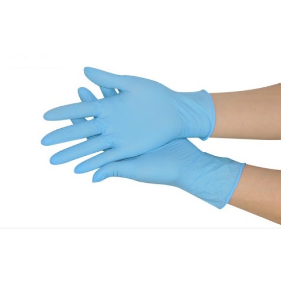 9" BLUE NITRILE GLOVE POWDER FREE, L (10 boxes/ctn) 