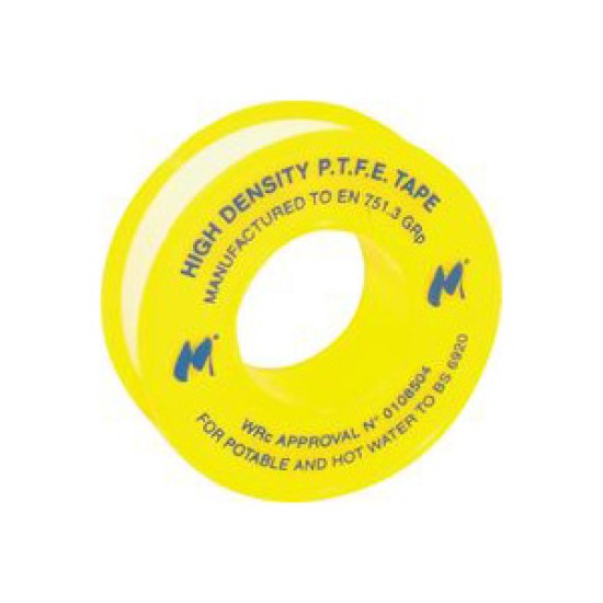 12mmx5M PTFE Tape Gas Approved BS6974