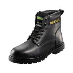 BLACK WELTED SAFETY BOOTS/M/S BBB 02 SZ.9 BLACK WELTED SAFETY BOOTS/M/S BBB 02 SZ.9