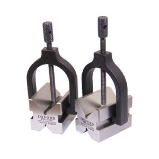 40x50x40mm WORKSHOP VEE BLOCKS C/W CLAMPS