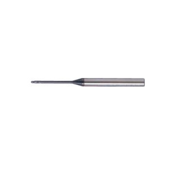 0.6mm 2FL L/Reach B/N Slot Drill Q-Coat