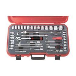 50Pce 4-36mm socket Set 1/4 - 1/2" Sq. Dr 50Pce 4-36mm socket Set 1/4 - 1/2" Sq. Dr