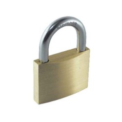 30mm SLIM TYPE BRASS PADLOCK ST/ST SHACKLE 30mm SLIM TYPE BRASS PADLOCK ST/ST SHACKLE