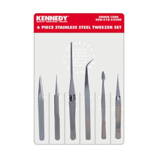 PRECISION TWEEZERS SET OF 6