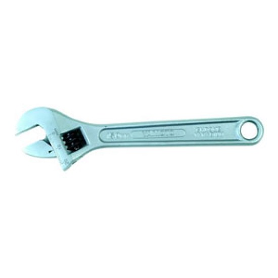 6" Satin Chrome Adjustable Wrench