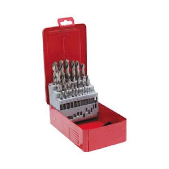 Set Of 25 HSS Bright Drills 1-13.00mm x 0.5mm