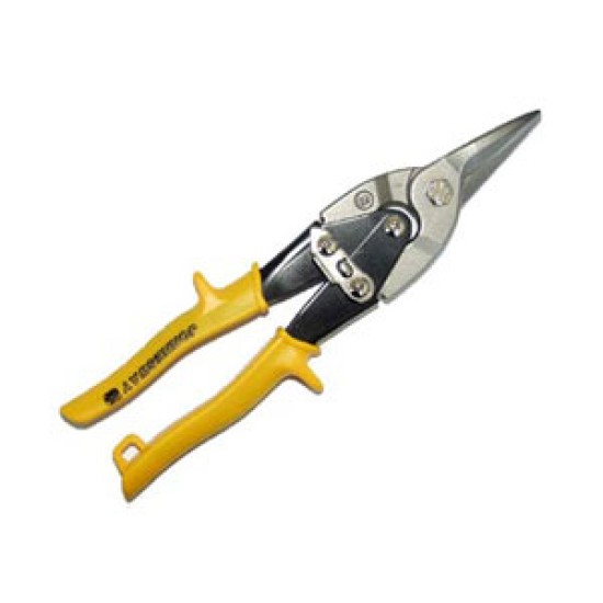 Jonnesway Tin Snips 10" Straight ,Cutting Capacity up to 1.2mm cold rolled steel ,0.7mm SUS, Blade Length 45mm  