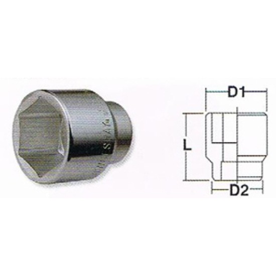 Jonnesway 36mm x 3/4" shank socket