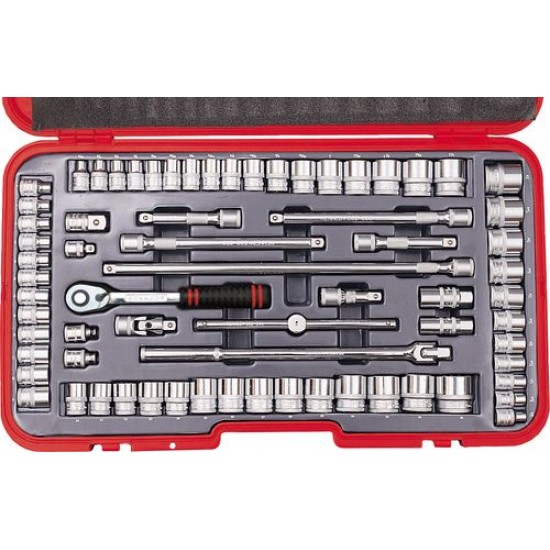 MM/AF/WHIT SOCKET SET (70-PCE) 1/2" SQ DR